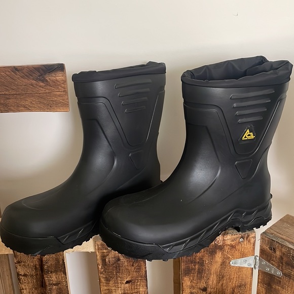 Ace Work Boot Bullfrog Elite Men Black Unisex Slip Resistant Toe Work Boot Sz 13 - Picture 11 of 11